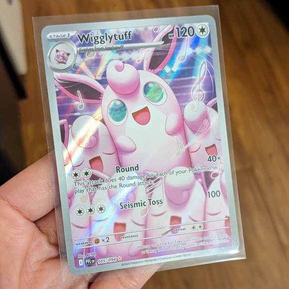 🌸 Wigglytuff Phantasmal Flames Pokemon Card - Illustration Rare 105/94 🌸🎼 - Picture 6 of 7